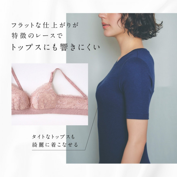 公式店限定 ノンワイヤープッシュアップレースブラ 総レースショーツ