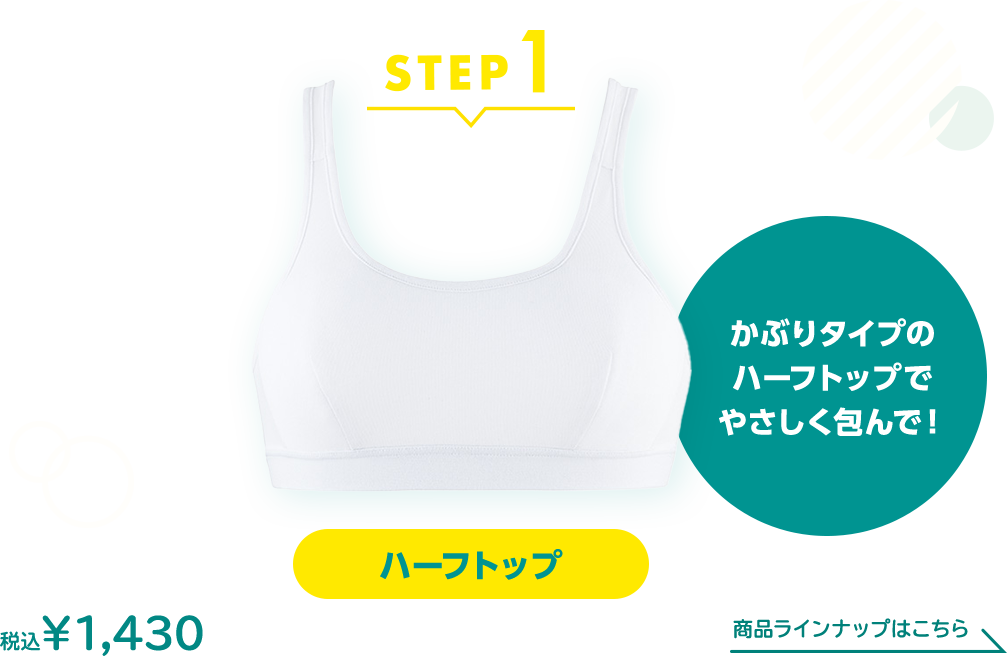 トップの周りがふくらみはじめたら はじめてブラ