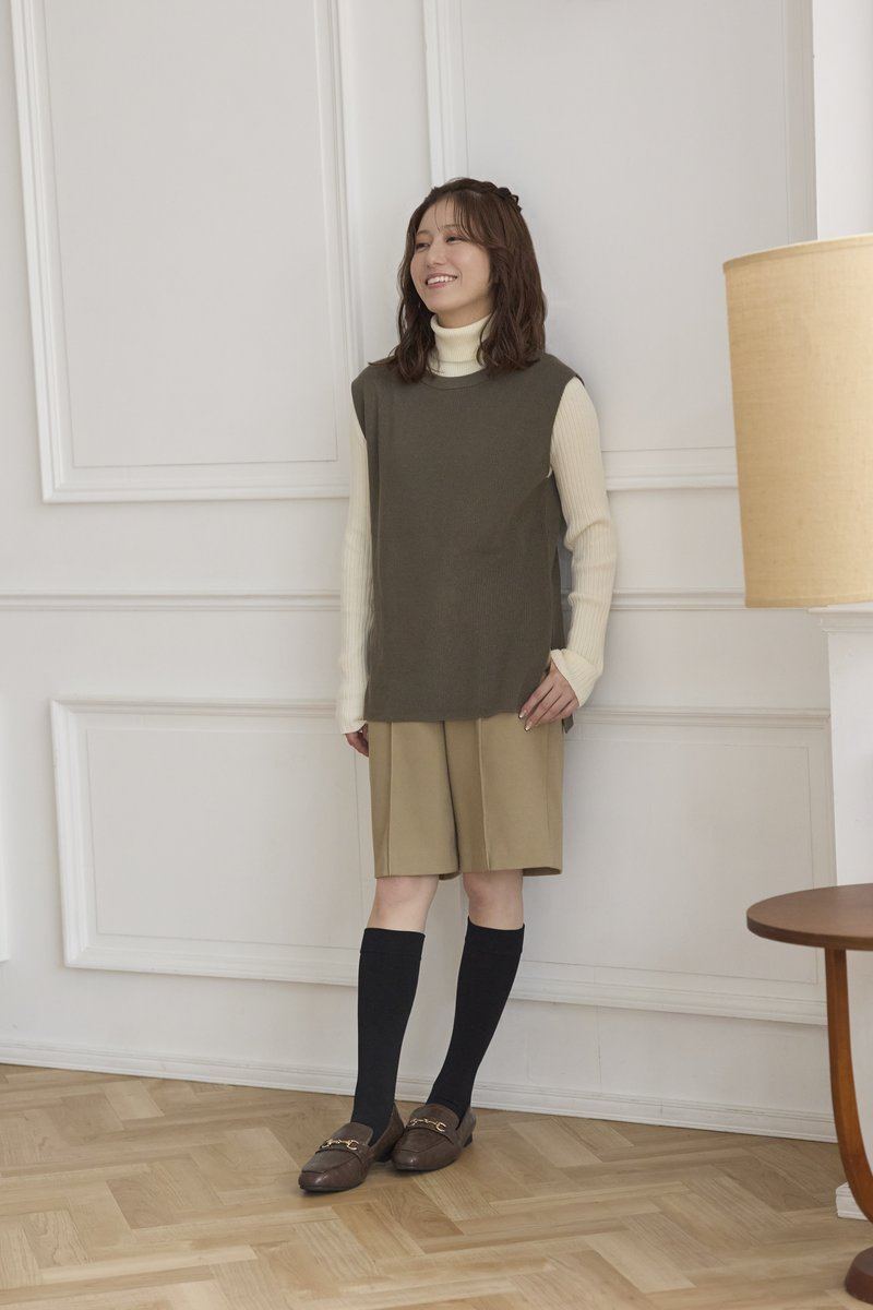 毛布みたいな 160 ハイソックス 着用イメージ