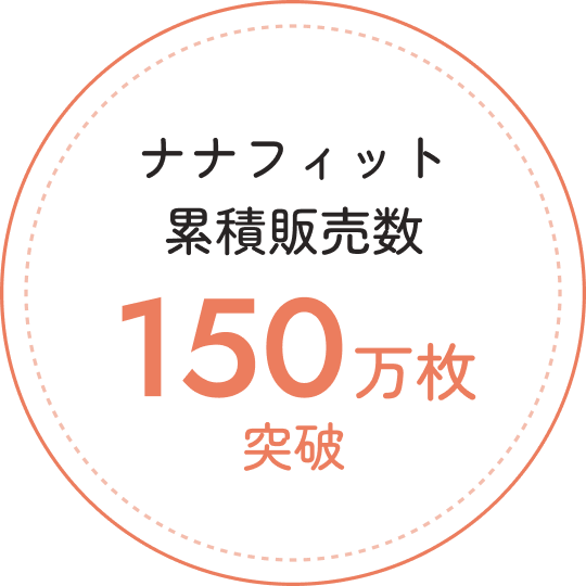 ナナフィット累積販売数150万枚突破