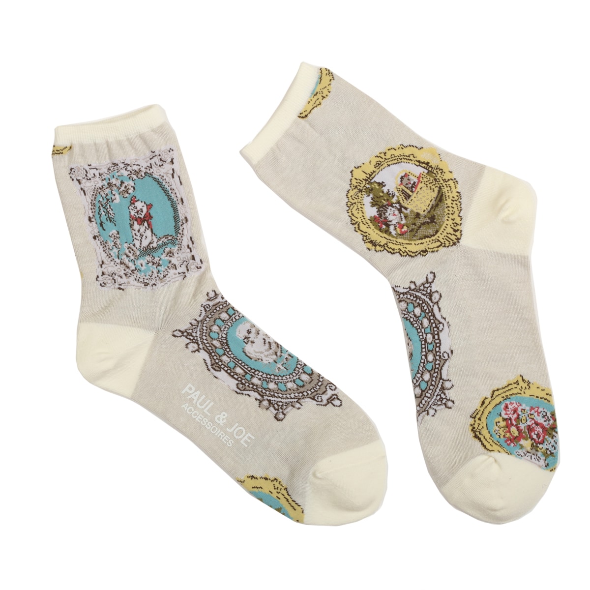 公式 Paul Joe Accessoires ポールアンドジョーアクセソワ メダイユ柄 ソックス Atsugi アツギ 公式直販