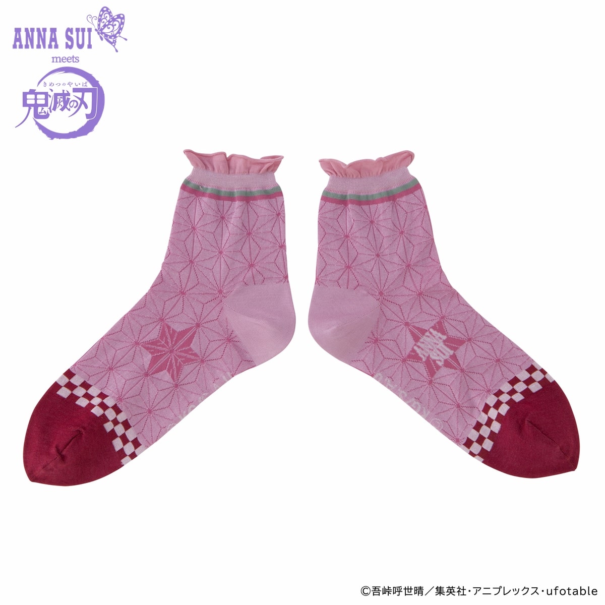公式 Anna Sui アナスイ 鬼滅の刃 Anna Sui ソックス くるぶし丈 Atsugi アツギ 公式直販