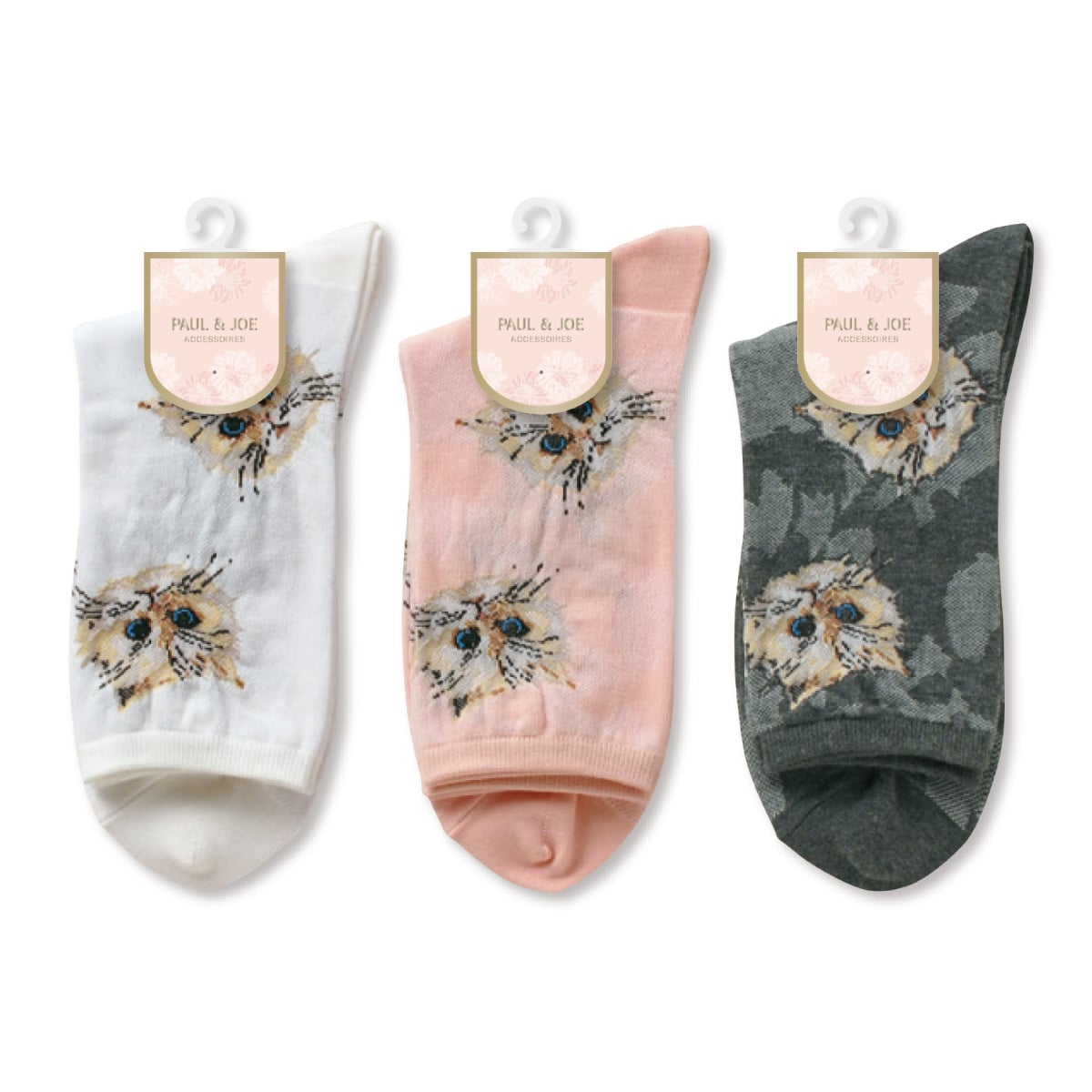 公式 Paul Joe Accessoires ポールアンドジョーアクセソワ ニュージプシー柄 ソックス Atsugi アツギ 公式直販
