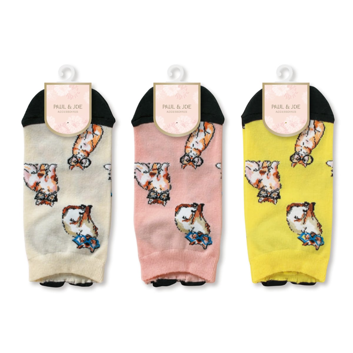 公式 Paul Joe Accessoires ポールアンドジョーアクセソワ サングラスキャット柄 スニーカー丈ソックス Atsugi アツギ 公式直販