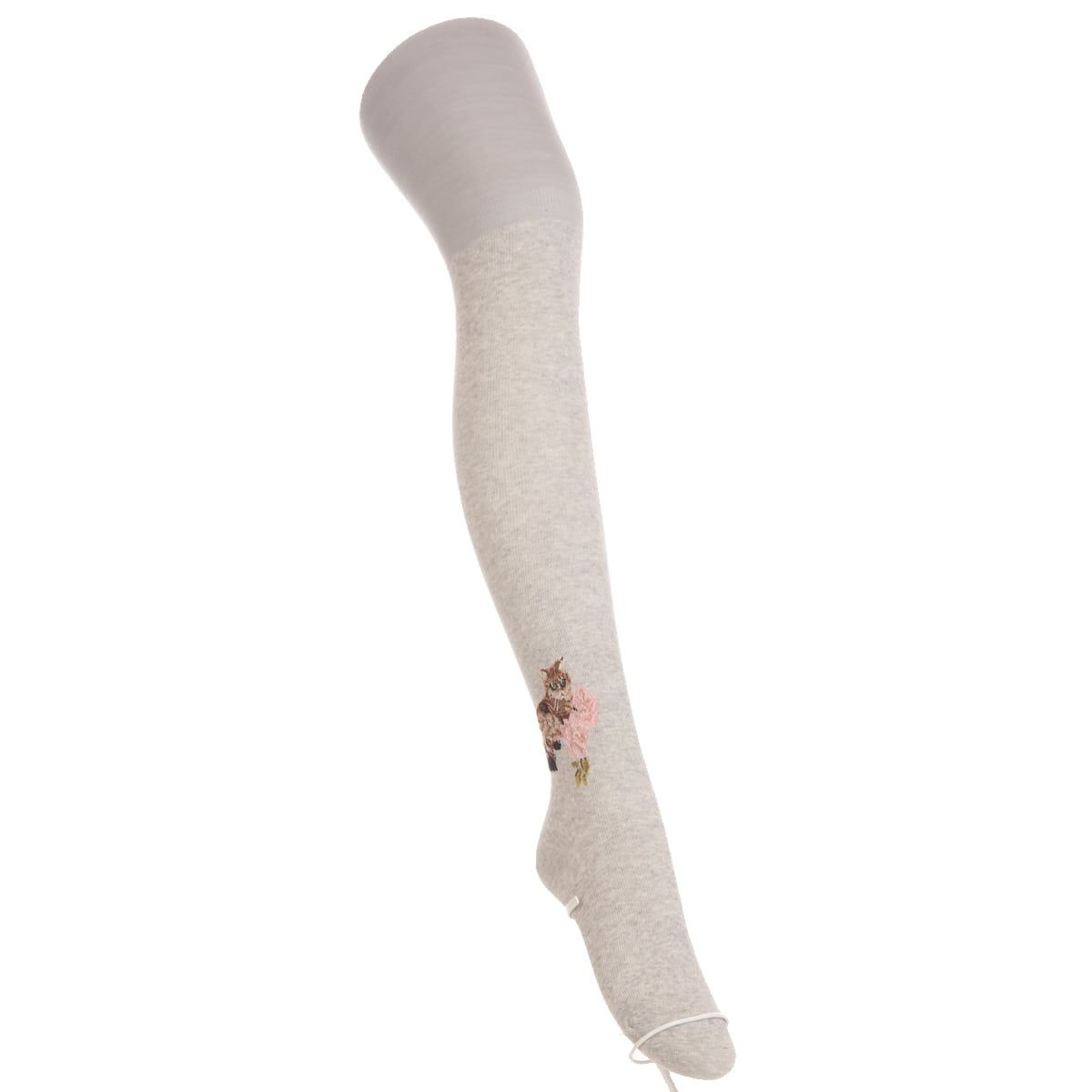 公式) ロマンティックヌネット柄 着圧オーバーニーソックス(23～25cm グレー（19）): レディースレッグウェアのブランド  ATSUGI（アツギ）公式通販