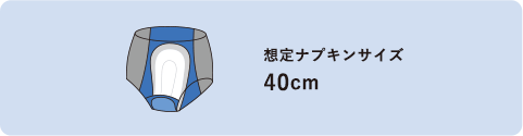 ナイト用 想定ナプキンサイズ40cm