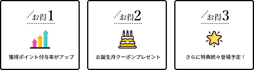 3つのお得ポイント