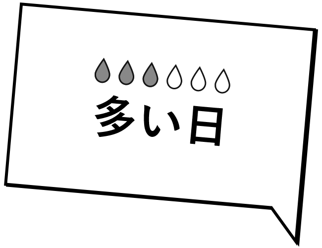 多い日