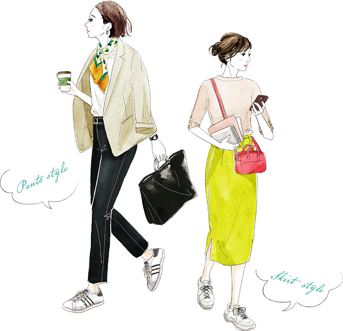 Pants style Skirt style